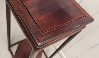 Mesa auxiliar palisandro pedestal