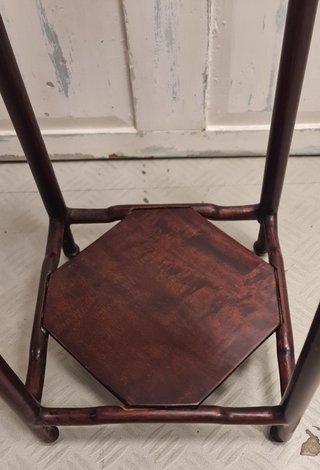 Mesa auxiliar palisandro pedestal