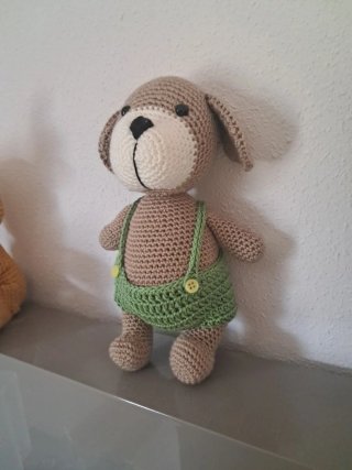 Perrito amigurumi hecho a crochet