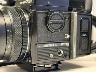 Lote Zenza Bronica ETRSi Medio Formato + 3 Lentes