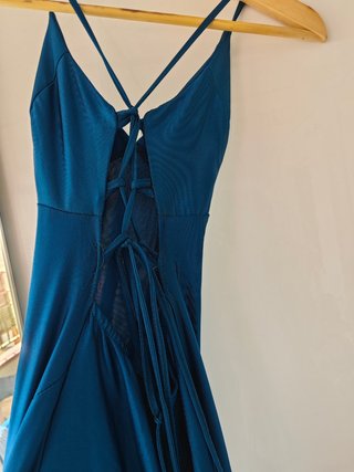 Vestido largo azul