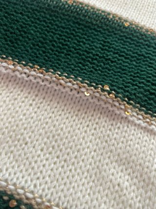 Jersey rayas verde y blanco