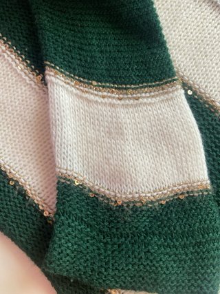 Jersey rayas verde y blanco