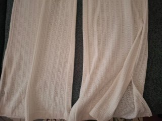 Pantalón ancho blanco Mango