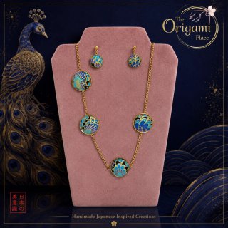 Set Collana e Orecchini The Origami Place