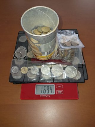 Lote de monedas y álbumes numismática