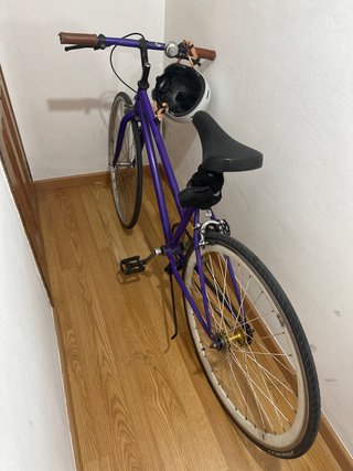 Bicicleta Urbana Fixie Morada
