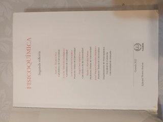 Libro de fisicoquímica Farmacia UGR
