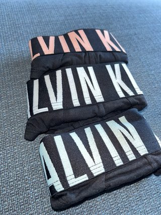 Pack 3 Slips Calvin Klein S Negros Logo Tricolor