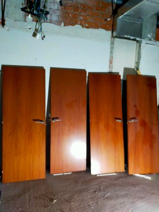 7 Puertas de Madera (2 con Cristal)