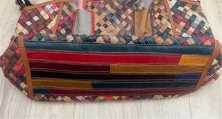 Espectacular Bolso Ibiza Piel Trenzada Boho Chic