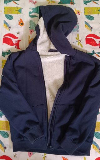 Chaqueta niño borreguito azul 8-10 años