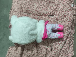 Bebé Llorón con pelo rosa y accesorios