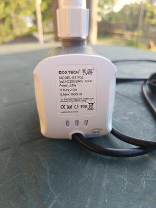 Bomba Sumergible Boxtech 25W 1500L/H
