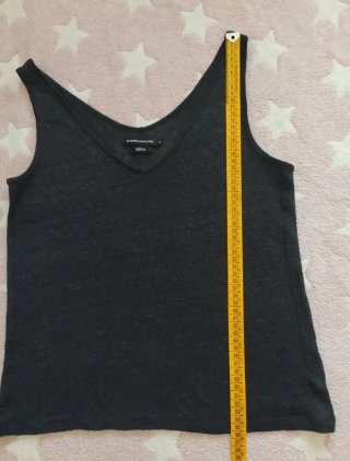 Camiseta tirantes lino Monoprix