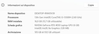 Portatile HP Victus 16" 16-r0006sl SSD 1TB Win11PR