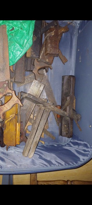 Herramientas de carpintería antiguas