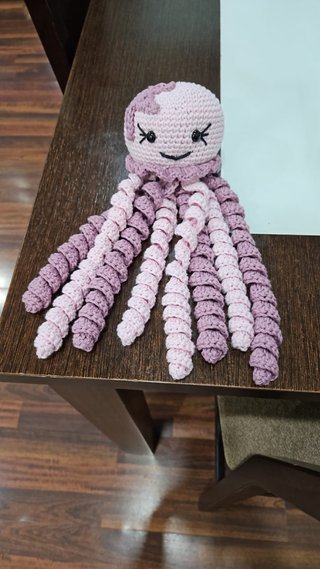 Pulpo de ganchillo