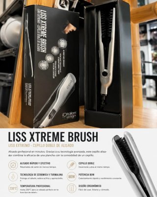 Cepillo Plancha Liso Extremo Italian Design