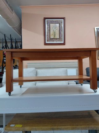 Mesa de centro madera y cristal