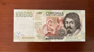 Banconote 100.000 Lire - Lotto 7 pezzi