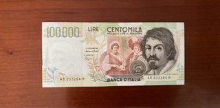 Banconote 100.000 Lire - Lotto 7 pezzi