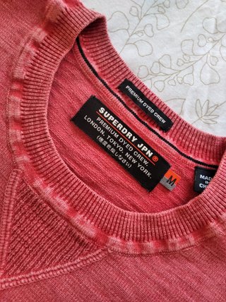 Jersey Superdry Rojo-Coral Jaspeado