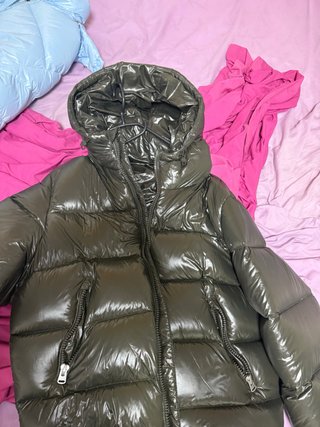 Chaqueta Zara verde brillante