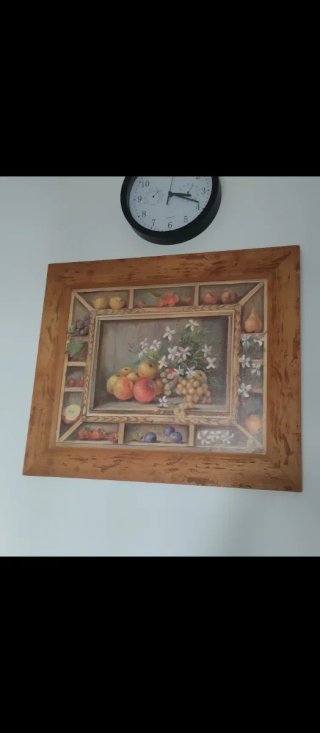 Cuadro de cocina con frutas mide 62x53 cm