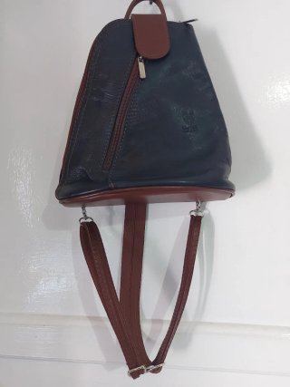Mini mochila convertible piel Italiana