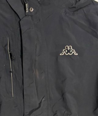 Chaqueta Kappa Vintage 90s Negra y Beige