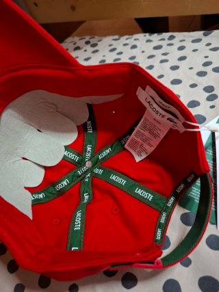 Gorra Lacoste Roja Nueva Unisex