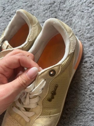 Zapatillas Pepe Jeans Mujer Talla 37 Beige