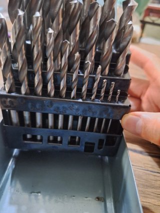 Juego de 24 brocas acero alta velocidad