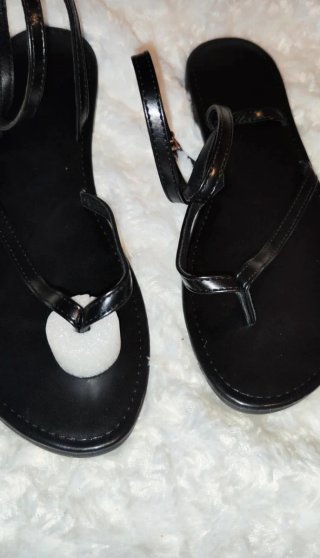 Sandalias planas negras T.40