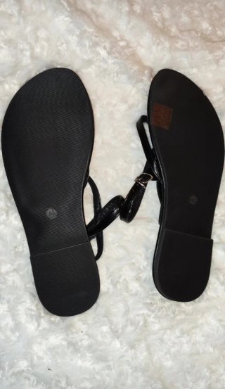 Sandalias planas negras T.40