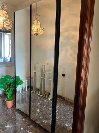 Armario 3 puertas correderas cristal