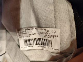Pantalón Burberry Gris Talla L Caballero