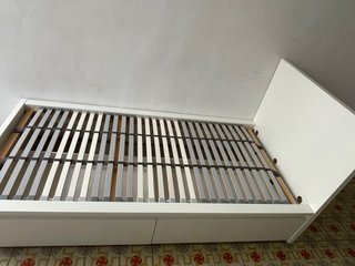 Cama 90 x 200 IKEA Malm Blanca con Cajones