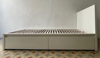 Cama 90 x 200 IKEA Malm Blanca con Cajones