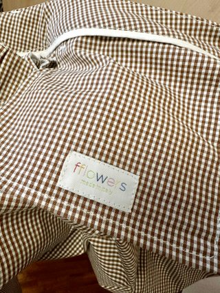 Pantaloni donna Vichy marrone e bianco TG 40