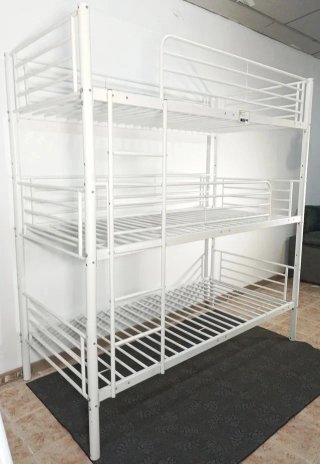 Litera Triple Metálica Cama 90x190cm