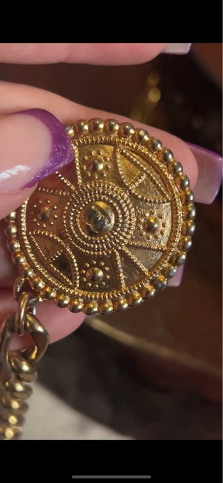Cinturón Chanel Negro y Dorado