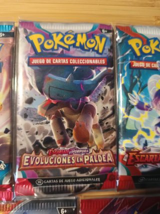 Combo 5 sobres Pokémon Originales