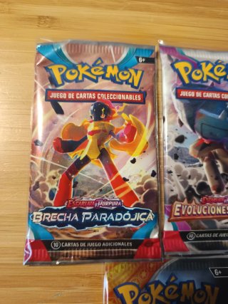 Combo 5 sobres Pokémon Originales