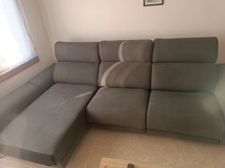 Sofá Chaiselong Relax Eléctrico Gris