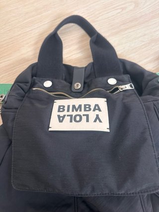 Bolso Bimba y Lola grande negro y verde