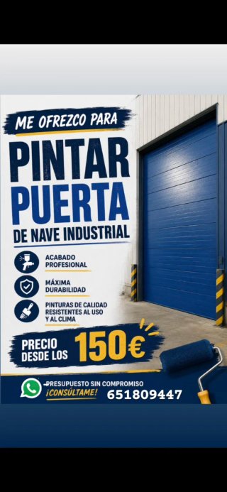Servicio de Pintura para Puertas Industriales