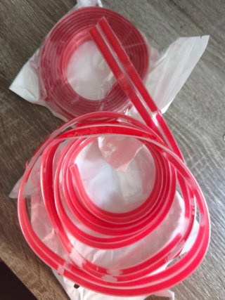 Rollo Tira Silicona Roja