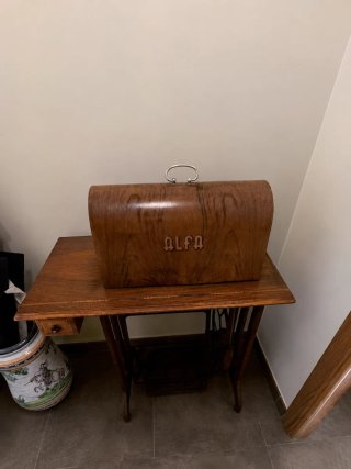 Mesa Máquina Coser Alfa Madera